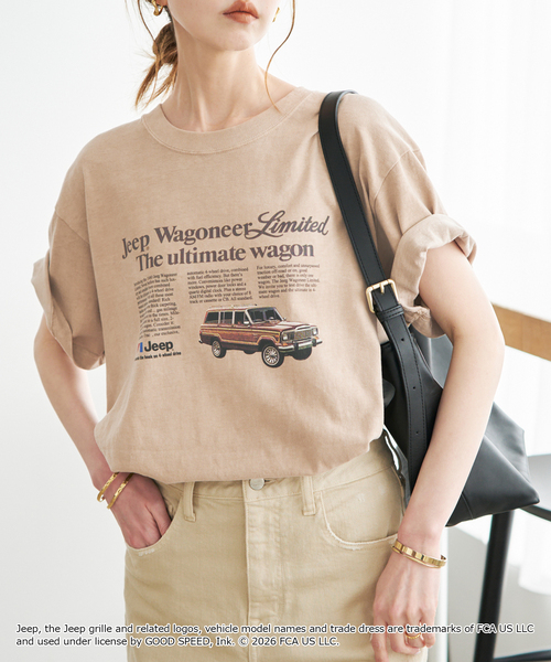 SLOBE IENA(スローブイエナ)の「《追加2》GOOD ROCK SPEED/グッドロックスピード SLOBE別注 ジープ TEE(Tシャツ/カットソー・レディース・ベージュ/ホワイト・FREE)」の16枚目の写真