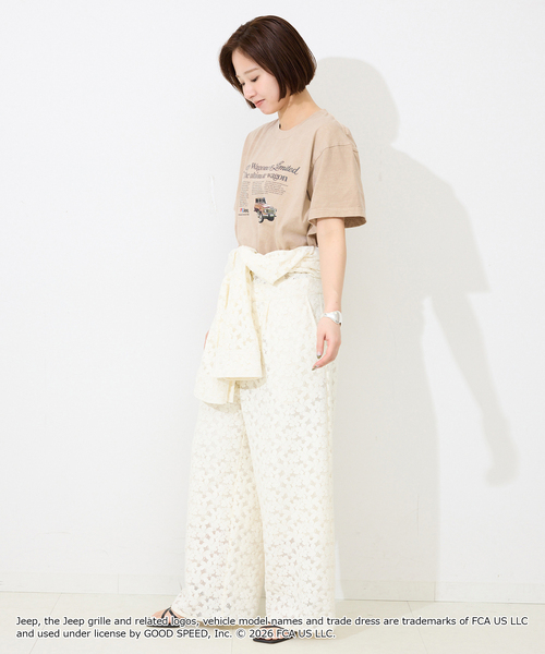 SLOBE IENA(スローブイエナ)の「《追加2》GOOD ROCK SPEED/グッドロックスピード SLOBE別注 ジープ TEE(Tシャツ/カットソー・レディース・ベージュ/ホワイト・FREE)」の18枚目の写真