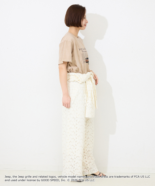 SLOBE IENA(スローブイエナ)の「《追加2》GOOD ROCK SPEED/グッドロックスピード SLOBE別注 ジープ TEE(Tシャツ/カットソー・レディース・ベージュ/ホワイト・FREE)」の19枚目の写真