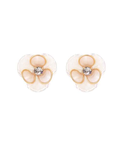 ANEMONE(アネモネ)の「ビジュー×フラワーピアス(ピアス(両耳用)・レディース・ブルー/ピンク・FREE)」の2枚目の写真