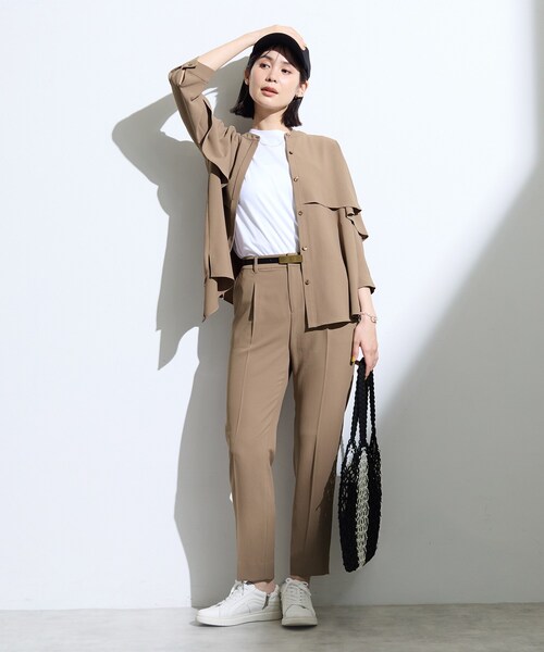 INDIVI(インディヴィ)の「【初秋/UVケア/着る日傘】テーパードパンツ(その他パンツ・レディース・チャコール/ブラック/ブラウン系・05/36/38/40/19/13/15 /03)」の19枚目の写真