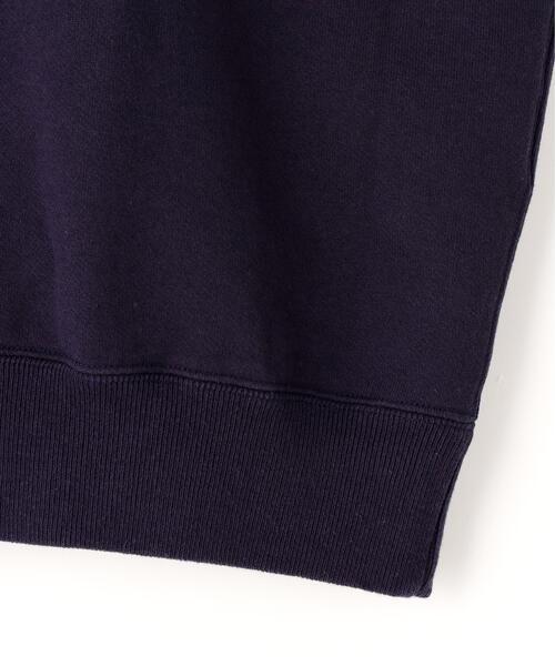 Y(ワイ)の「Y / ORGANIC COTTON BLEND HEAVY WEIGHT FLEECE HALF ZIP(スウェット・メンズ・ネイビー/ホワイト・LARGE)」の12枚目の写真