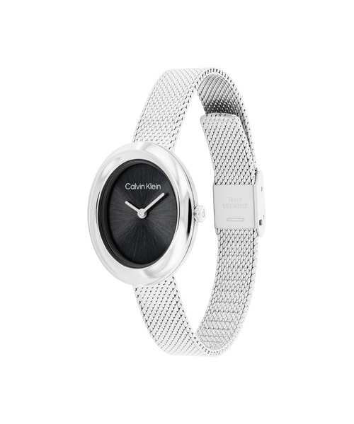 Calvin Klein(カルバン・クライン)の「【Calvin Klein】 カルバンクライン TWISTED BEZEL 24 レディース ウォッチ(アナログ腕時計・レディース・シルバー・FREE)」の2枚目の写真