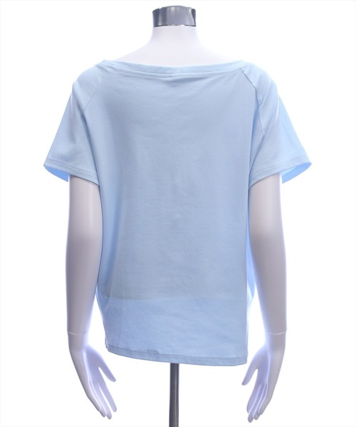 STAY MOTION（ステイモーション）の「【WEB限定】ビッグロゴワンショルTシャツ［骨格ウェーブ／カジュアル／韓国ファッション］（Tシャツ/カットソー・レディース・サックスブルー/オフホワイト/ブラック・F）」の10枚目の写真