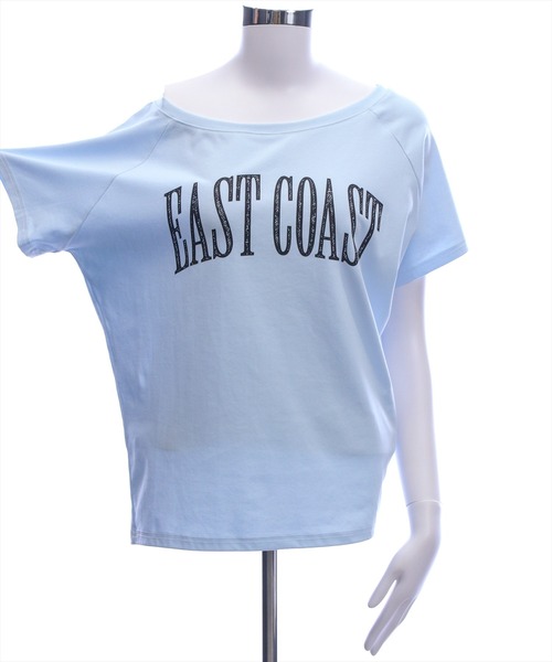STAY MOTION（ステイモーション）の「【WEB限定】ビッグロゴワンショルTシャツ［骨格ウェーブ／カジュアル／韓国ファッション］（Tシャツ/カットソー・レディース・サックスブルー/オフホワイト/ブラック・F）」の13枚目の写真