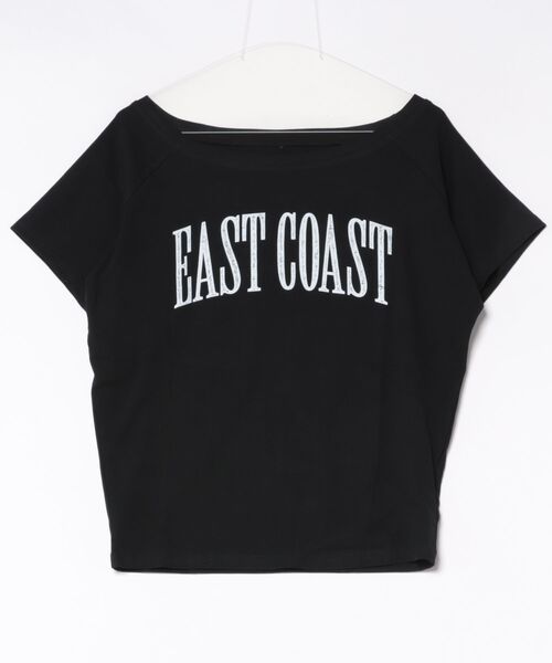 STAY MOTION（ステイモーション）の「【WEB限定】ビッグロゴワンショルTシャツ［骨格ウェーブ／カジュアル／韓国ファッション］（Tシャツ/カットソー・レディース・サックスブルー/オフホワイト/ブラック・F）」の7枚目の写真
