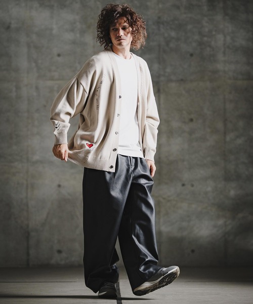 GLIMCLAP（グリムクラップ）の「mp15196-Synthetic Leather Baggy Trousers 合成皮革ワイドバギーパンツ(211-007-gla-cg)（その他パンツ・メンズ・ブラック・L/M/S）」の10枚目の写真