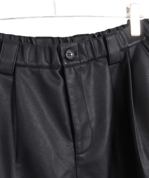 GLIMCLAP（グリムクラップ）の「mp15196-Synthetic Leather Baggy Trousers 合成皮革ワイドバギーパンツ(211-007-gla-cg)（その他パンツ・メンズ・ブラック・L/M/S）」の13枚目の写真