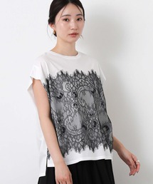 Gready Brilliant | レースドッキングフレンチスリーブ(Tシャツ/カットソー)