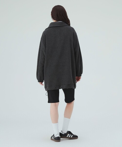BEAMS HEART（ビームスハート）の「ハーフスナップ スウェット ワンピース（ワンピース・レディース・グレー/オフホワイト/チャコールグレー・FREE）」の14枚目の写真