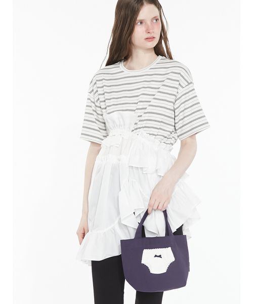 SORIN(ソリン )の「Doll Panties Docking Lunch Bag/ ドールパンティドッキングランチバッグ(トートバッグ・レディース・ホワイト/ネイビー/カーキ・F)」の7枚目の写真