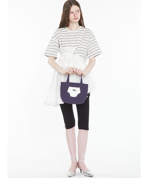 SORIN(ソリン )の「Doll Panties Docking Lunch Bag/ ドールパンティドッキングランチバッグ(トートバッグ・レディース・ホワイト/ネイビー/カーキ・F)」の6枚目の写真