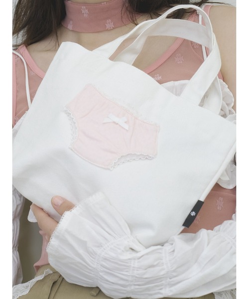 SORIN(ソリン )の「Doll Panties Docking Lunch Bag/ ドールパンティドッキングランチバッグ(トートバッグ・レディース・ホワイト/ネイビー/カーキ・F)」の12枚目の写真