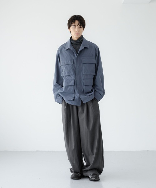LOWRYS FARM(ローリーズファーム)の「UVカット機能付【LFM(U)】フィッシングシャツジャケット 1052098(ミリタリージャケット・メンズ・ブラウン/ブルー/ブラック・MEDIUM/LARGE)」の6枚目の写真