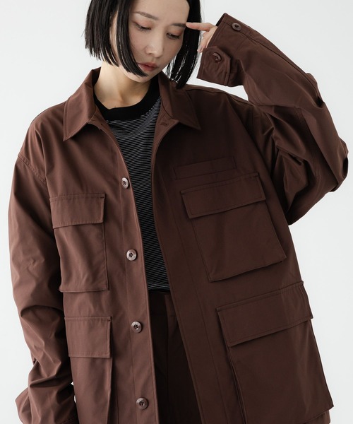 LOWRYS FARM(ローリーズファーム)の「UVカット機能付【LFM(U)】フィッシングシャツジャケット 1052098(ミリタリージャケット・メンズ・ブラウン/ブルー/ブラック・MEDIUM/LARGE)」の18枚目の写真