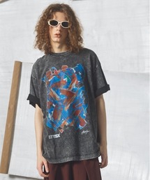UNISEX》Smashing Punch Prime-Over Crew Neck Short Sleeve T-Shirt