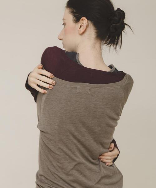 LAATO(ラート)の「layered color tee(Tシャツ/カットソー・レディース・レッド/イエロー/グレー・FREE)」の5枚目の写真