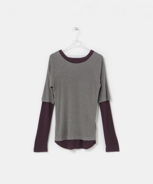 LAATO(ラート)の「layered color tee(Tシャツ/カットソー・レディース・レッド/イエロー/グレー・FREE)」の11枚目の写真