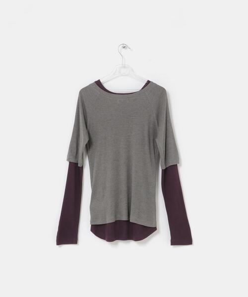 LAATO(ラート)の「layered color tee(Tシャツ/カットソー・レディース・レッド/イエロー/グレー・FREE)」の15枚目の写真