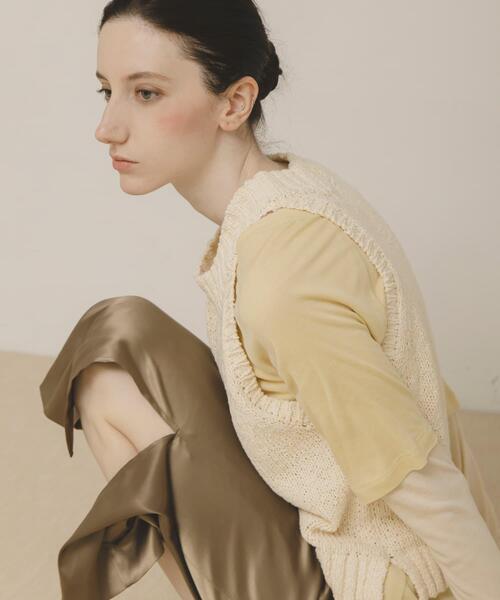 LAATO(ラート)の「layered color tee(Tシャツ/カットソー・レディース・レッド/イエロー/グレー・FREE)」の19枚目の写真