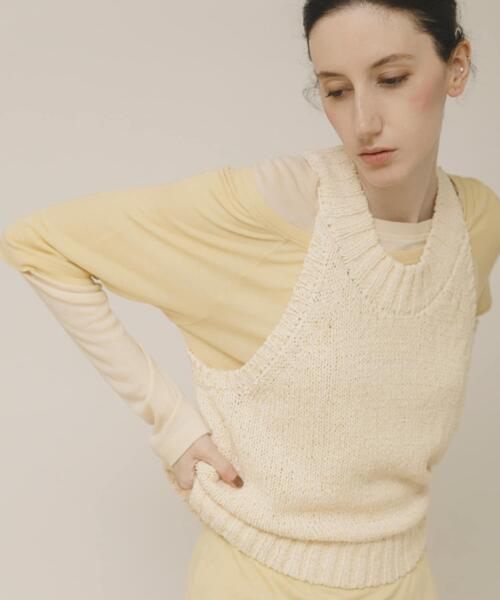 LAATO(ラート)の「layered color tee(Tシャツ/カットソー・レディース・レッド/イエロー/グレー・FREE)」の21枚目の写真