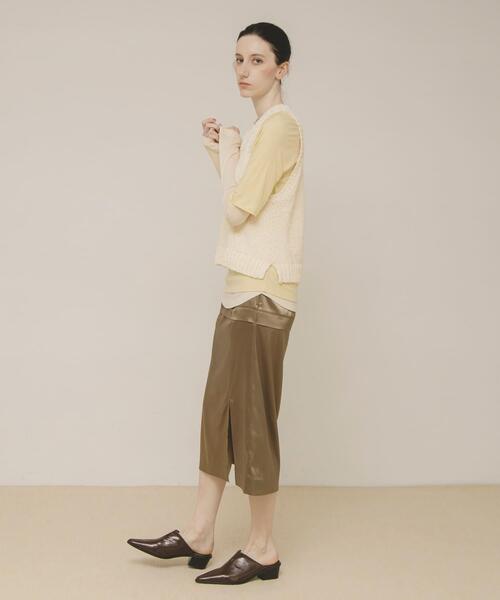 LAATO(ラート)の「layered color tee(Tシャツ/カットソー・レディース・レッド/イエロー/グレー・FREE)」の22枚目の写真