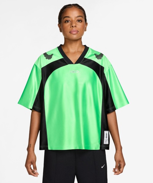 NIKE(ナイキ)の「ナイキ スポーツウェア ウィメンズ オーバーサイズド ジャージー / Nike Sportswear Women's Oversized Jersey IQ6138-336 Illusion Green(ジャージ・レディース・グリーン系その他・XS/XL/S/L)」の1枚目の写真