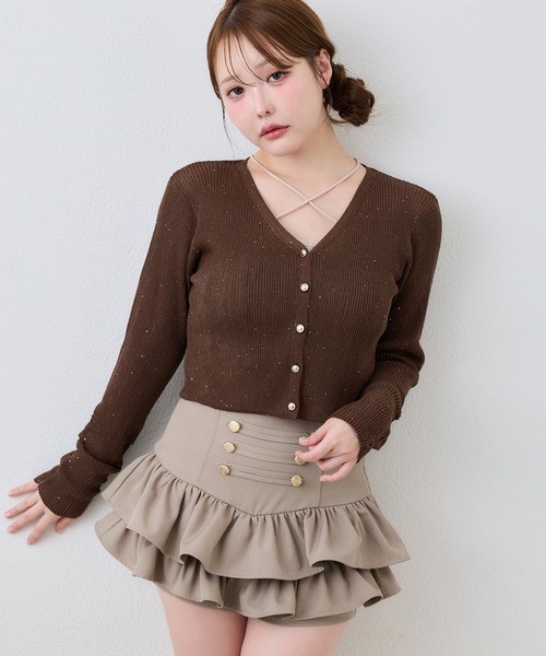 one after another NICE CLAUP(ワンアフターアナザーナイスクラップ)の「ナポレオンミニスカート(スカート・レディース・ブラック/グレー系その他/ブラウン系その他/ベージュ・SMALL/MEDIUM)」の19枚目の写真