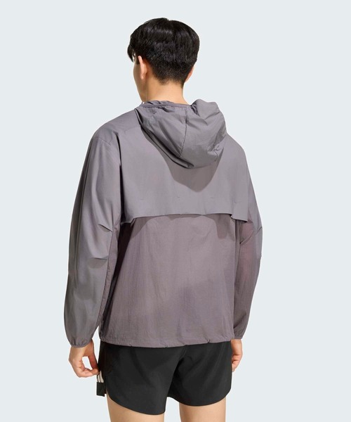 adidas（アディダス）の「ランニング ウーブン ジャケット / アディダス adidas（ブルゾン・メンズ・グレー・SMALL/MEDIUM/LARGE/X-LARGE/XX-LARGE）」の2枚目の写真