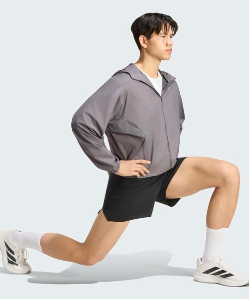 adidas（アディダス）の「ランニング ウーブン ジャケット / アディダス adidas（ブルゾン・メンズ・グレー・SMALL/MEDIUM/LARGE/X-LARGE/XX-LARGE）」の5枚目の写真
