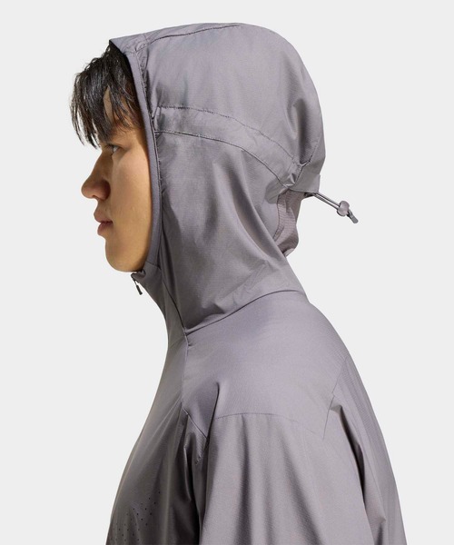 adidas（アディダス）の「ランニング ウーブン ジャケット / アディダス adidas（ブルゾン・メンズ・グレー・SMALL/MEDIUM/LARGE/X-LARGE/XX-LARGE）」の4枚目の写真