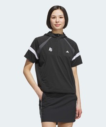 ハーフジップ フード付きアノラックジャケット 半袖 / ハーフジップ【adidas Golf/アディダスゴルフ】