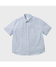 オールデイストライプハーフスリーブシャツ(レギュラー/クロップ)- 4COLOR