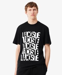 リピートロゴプリントコットンTシャツ