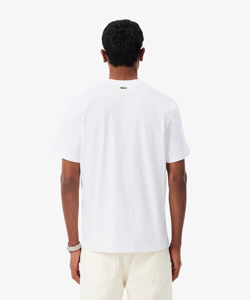 LACOSTE(ラコステ)の「リピートロゴプリントコットンTシャツ(Tシャツ/カットソー・メンズ・ホワイト/ブラック/ライトブルー・2/3/4/5)」の17枚目の写真