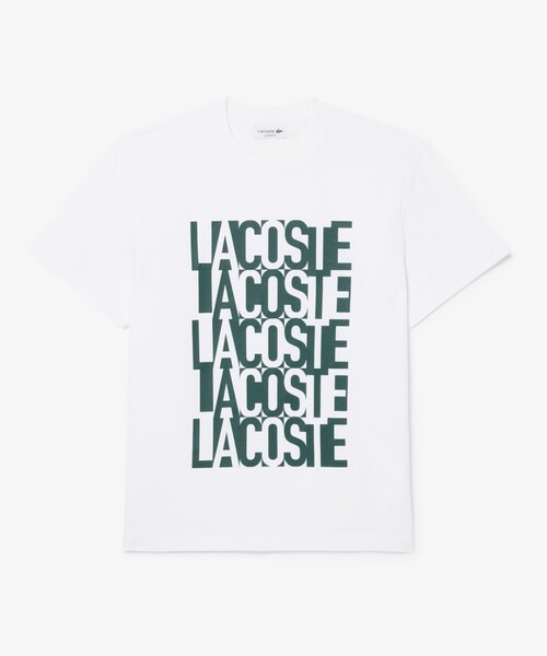 LACOSTE(ラコステ)の「リピートロゴプリントコットンTシャツ(Tシャツ/カットソー・メンズ・ホワイト/ブラック/ライトブルー・2/3/4/5)」の18枚目の写真