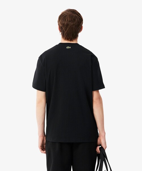 LACOSTE(ラコステ)の「リピートロゴプリントコットンTシャツ(Tシャツ/カットソー・メンズ・ホワイト/ブラック/ライトブルー・2/3/4/5)」の7枚目の写真