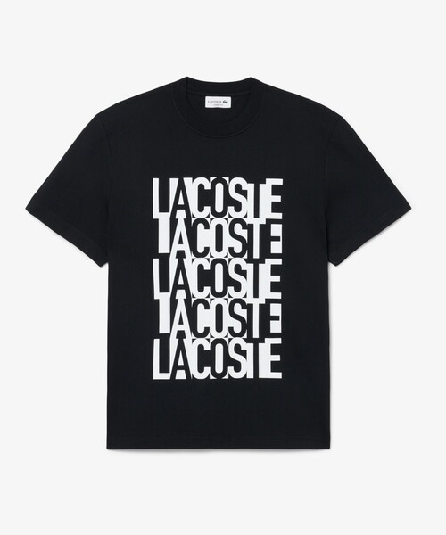 LACOSTE(ラコステ)の「リピートロゴプリントコットンTシャツ(Tシャツ/カットソー・メンズ・ホワイト/ブラック/ライトブルー・2/3/4/5)」の8枚目の写真