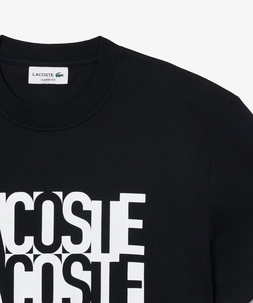 LACOSTE(ラコステ)の「リピートロゴプリントコットンTシャツ(Tシャツ/カットソー・メンズ・ホワイト/ブラック/ライトブルー・2/3/4/5)」の9枚目の写真