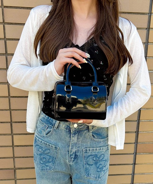 frunco(フランコ)の「【ZOZOTOWN限定】ジェリーショルダーミニボストンバッグ(ボストンバッグ・レディース・ライトブルー/ホワイト/ワインレッド/ミント/イエロー/ブラック・FREE)」の11枚目の写真