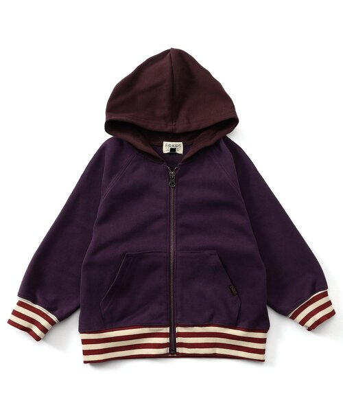 F.O.KIDS(エフオーキッズ)の「ジップパーカー(パーカー・キッズ・グレー/パープル/ブラウン・80/150/140/130/90/120/100/110)」の3枚目の写真