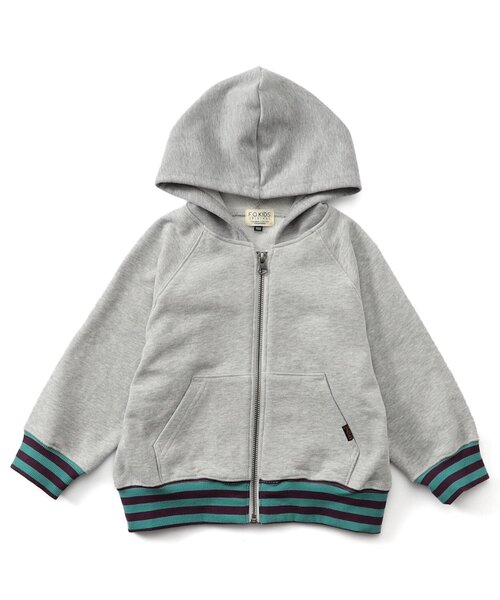F.O.KIDS(エフオーキッズ)の「ジップパーカー(パーカー・キッズ・グレー/パープル/ブラウン・80/150/140/130/90/120/100/110)」の2枚目の写真