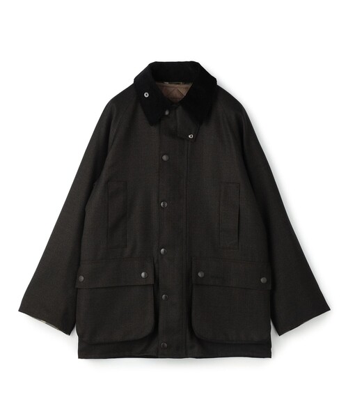 TOMORROWLAND （トゥモローランド）の「【WEB先行予約・別注】Barbour CL BEAUFORT 3WAY ウールブルゾン DORMEUIL（ブルゾン・メンズ・ネイビー/カーキ・36/38/40）」の2枚目の写真