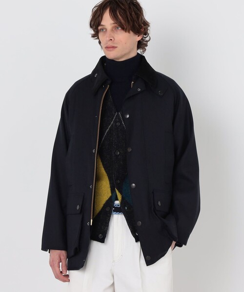 TOMORROWLAND （トゥモローランド）の「【WEB先行予約・別注】Barbour CL BEAUFORT 3WAY ウールブルゾン DORMEUIL（ブルゾン・メンズ・ネイビー/カーキ・36/38/40）」の4枚目の写真