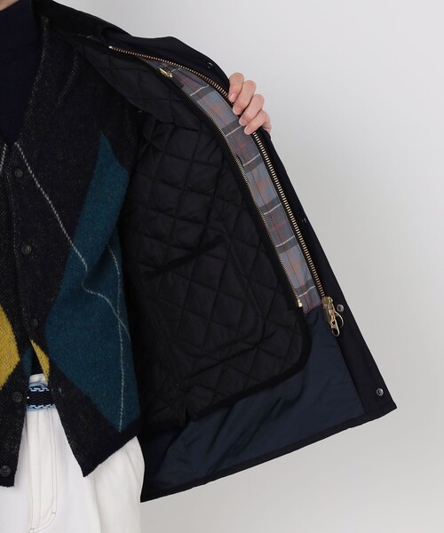 TOMORROWLAND （トゥモローランド）の「【WEB先行予約・別注】Barbour CL BEAUFORT 3WAY ウールブルゾン DORMEUIL（ブルゾン・メンズ・ネイビー/カーキ・36/38/40）」の8枚目の写真