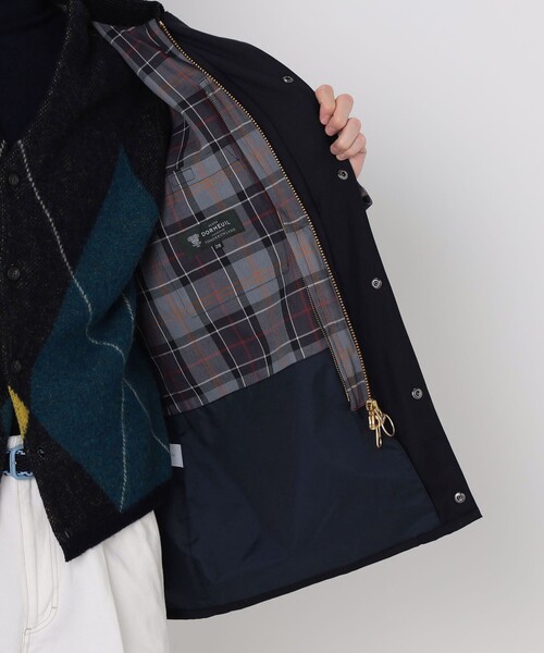 TOMORROWLAND （トゥモローランド）の「【WEB先行予約・別注】Barbour CL BEAUFORT 3WAY ウールブルゾン DORMEUIL（ブルゾン・メンズ・ネイビー/カーキ・36/38/40）」の9枚目の写真
