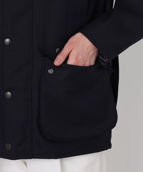 TOMORROWLAND （トゥモローランド）の「【WEB先行予約・別注】Barbour CL BEAUFORT 3WAY ウールブルゾン DORMEUIL（ブルゾン・メンズ・ネイビー/カーキ・36/38/40）」の14枚目の写真