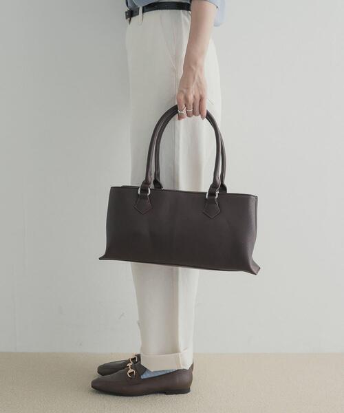 URBAN RESEARCH DOORS(アーバンリサーチドアーズ)の「ワイドボストンバッグ(ハンドバッグ・レディース・ブラック/ブラウン・ONE)」の2枚目の写真