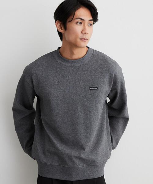 THE SHOP TK (ザ ショップ ティーケー )の「【洗濯機OK/ユニセックス】ダンボール ロゴスウェット(スウェット・メンズ・グレー/オフホワイト/モスグリーン・02/03/04)」の9枚目の写真