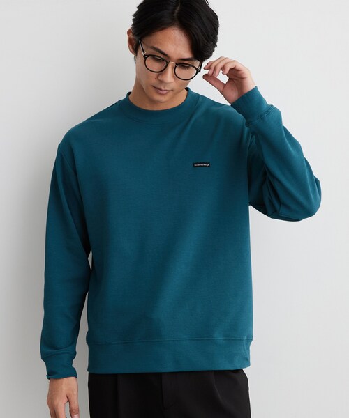 THE SHOP TK (ザ ショップ ティーケー )の「【洗濯機OK/ユニセックス】ダンボール ロゴスウェット(スウェット・メンズ・グレー/オフホワイト/モスグリーン・02/03/04)」の14枚目の写真